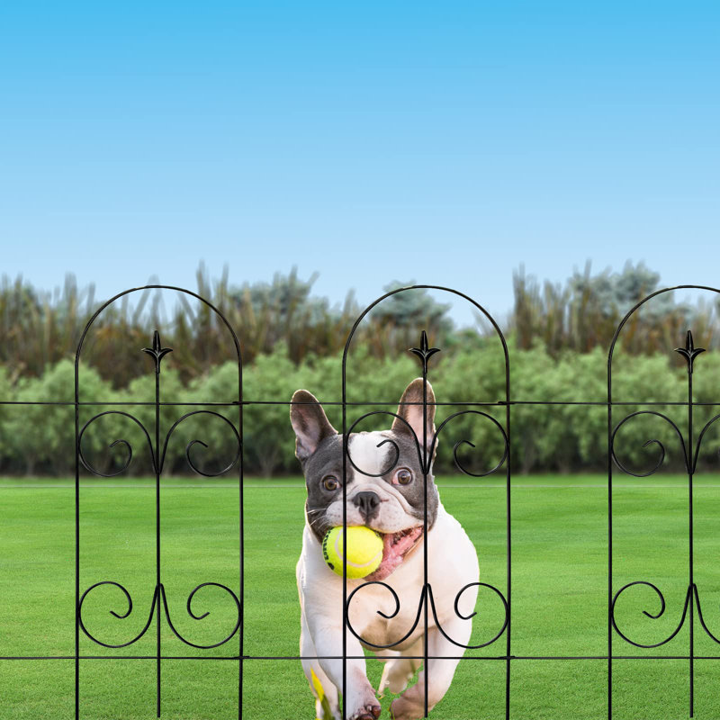 thealyn 32 in.H x 20 ft.L Metal Decorative Garden Fencing Wayfair